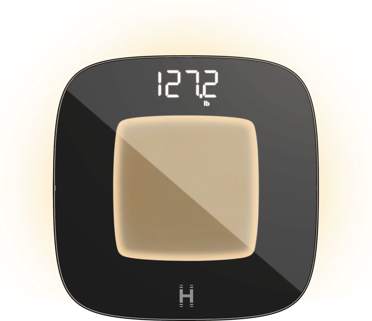 HoMedics Glo SCLB100 Weegschaal met Led Verlichting - Personenweegschaal - Digitaal - Tot 180 KG - Duurzaam design - Motion Verlichting