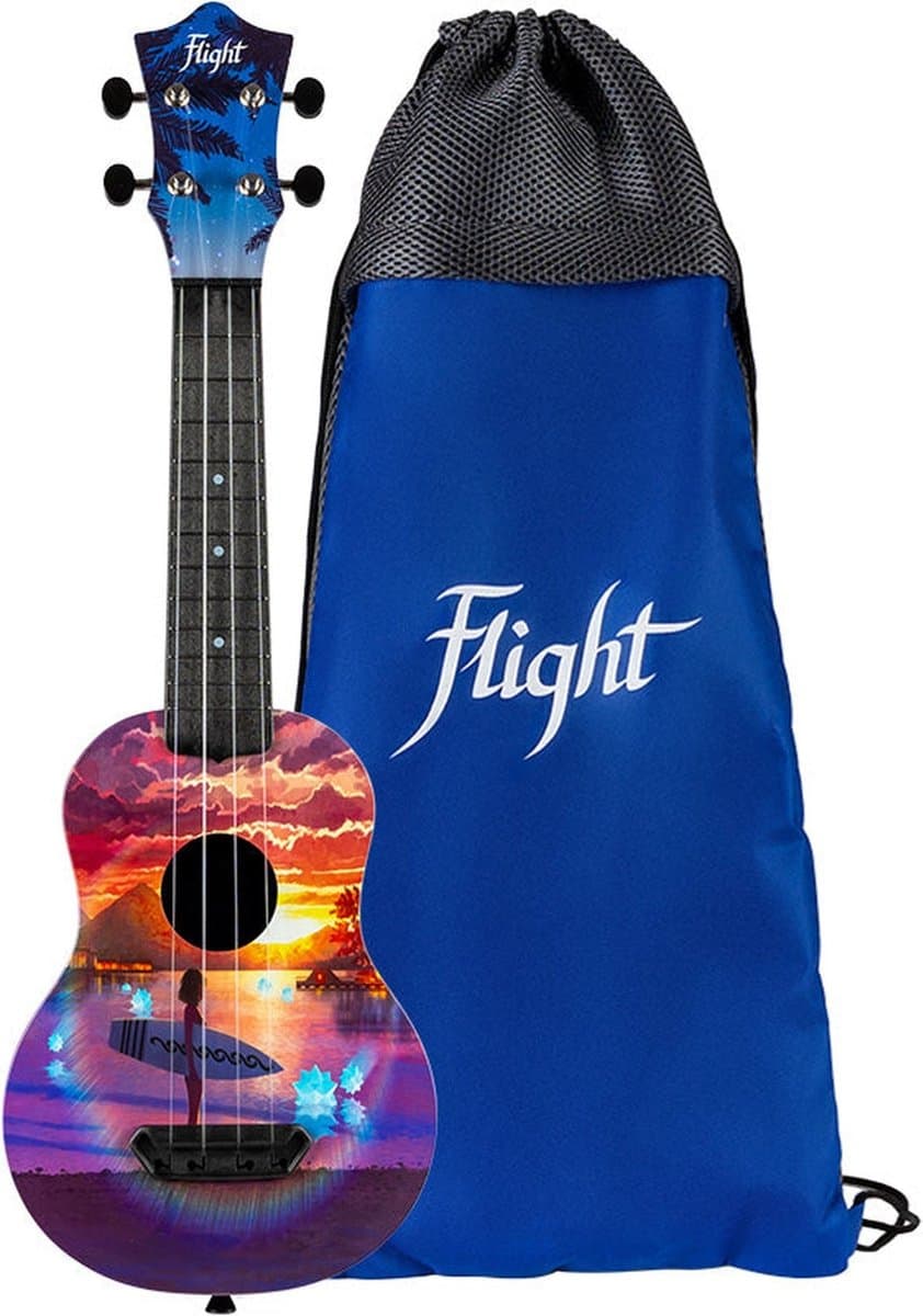 Flight UTS-42 Vibe – Kunststof Soprano Ukulele uit de Ultra Travel Series, met Gigbag