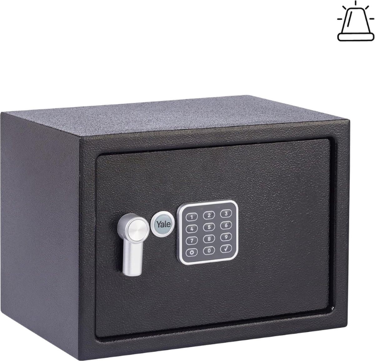 Elektronische Kluis Met Alarm - Medium Model YEC/250/DB2 - Standaard Beveiliging In Zwart