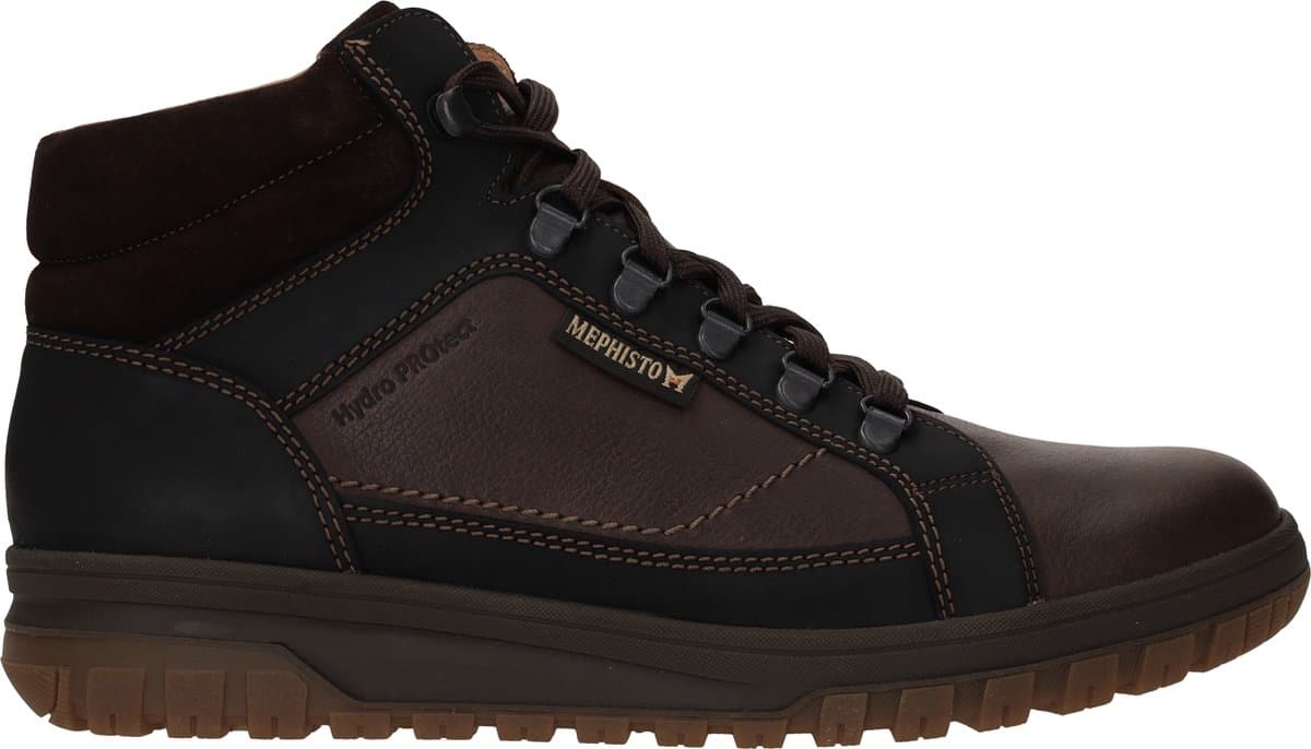 Mephisto PITT NEVADA - Volwassenen Heren sneakersHeren veterschoenVrije tijd half-hoog - Kleur: Bruin - Maat: 42.5