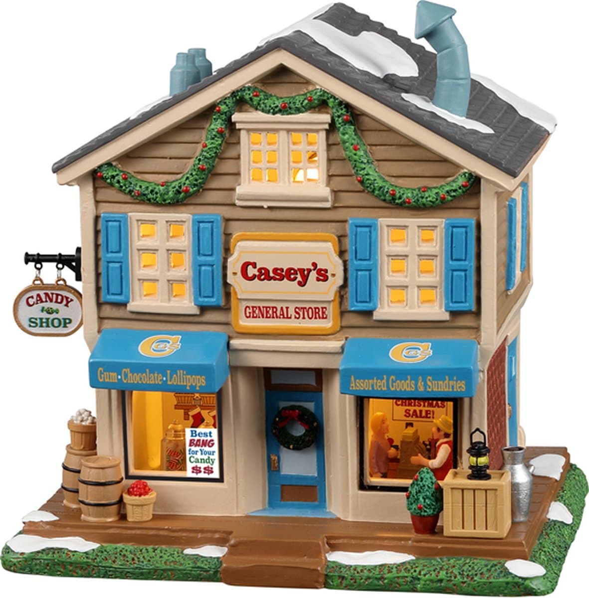 Lemax - Casey's General Store, B/o Led - Kersthuisjes & Kerstdorpen