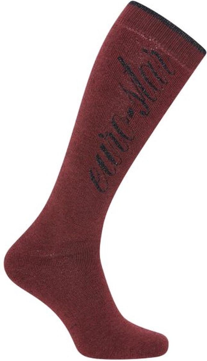 Euro-Star - Sokken Lyma - Wintersokken - Paardrijsokken - Pomegranate - Maat 39-42