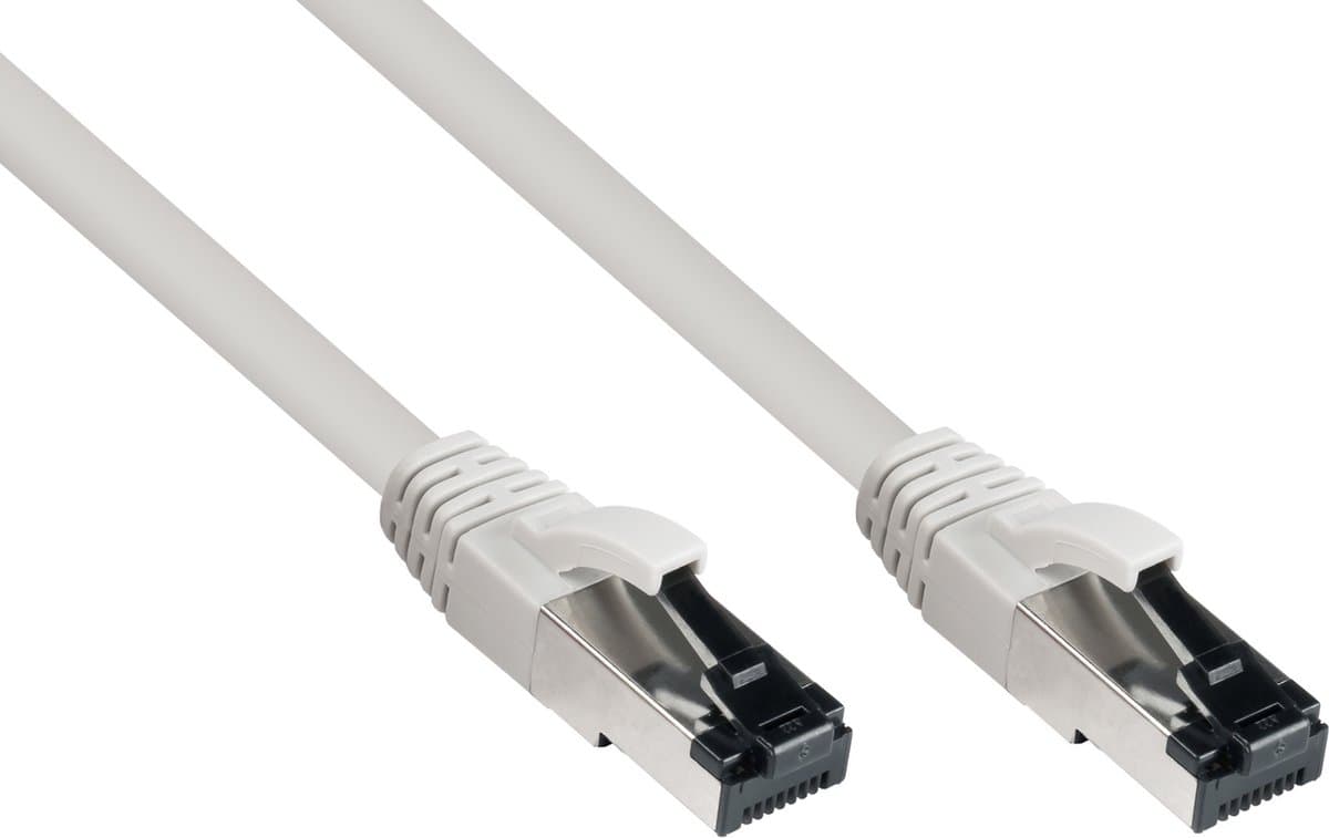 S/FTP CAT8.1 40 Gigabit netwerkkabel / grijs - LSZH - 1 meter