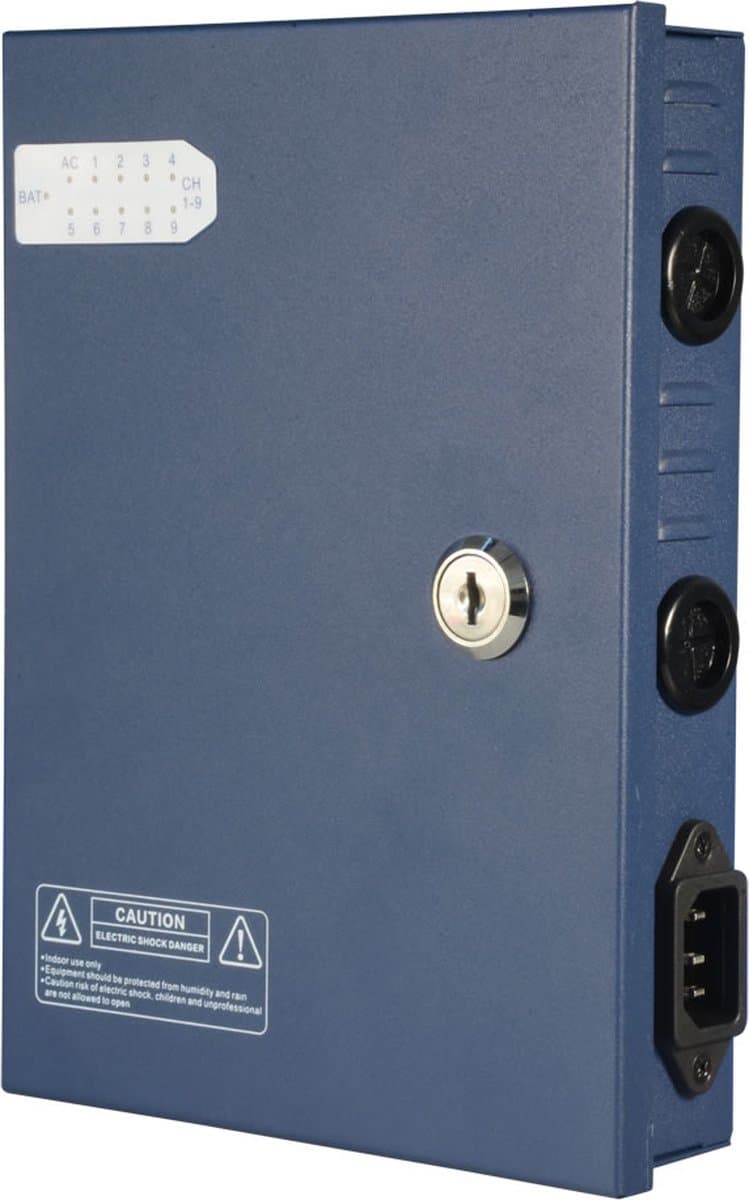 Voedingskast met 9 x 12V DC outputs 120W