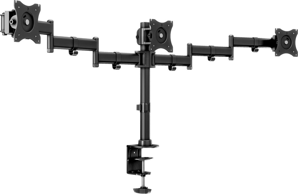 Multibrackets - Monitorstandaard - Deskmount Basic Triple - Bureau montage - 3 schermen - zwart