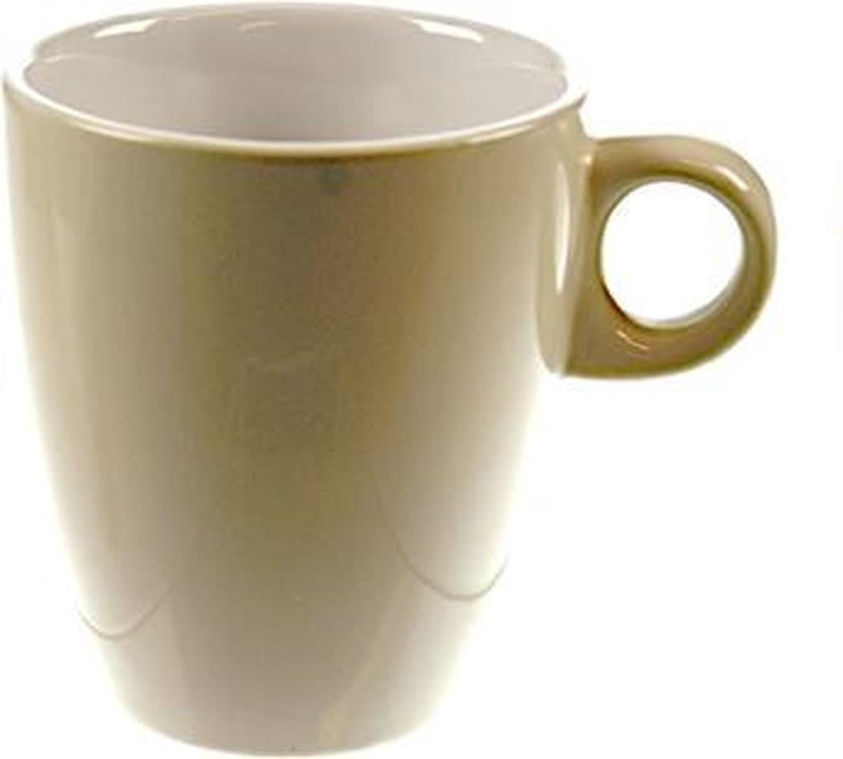 Cosy & trendy Koffiekopjes - beige - 190 ml - Keramiek - glans finish - bekers