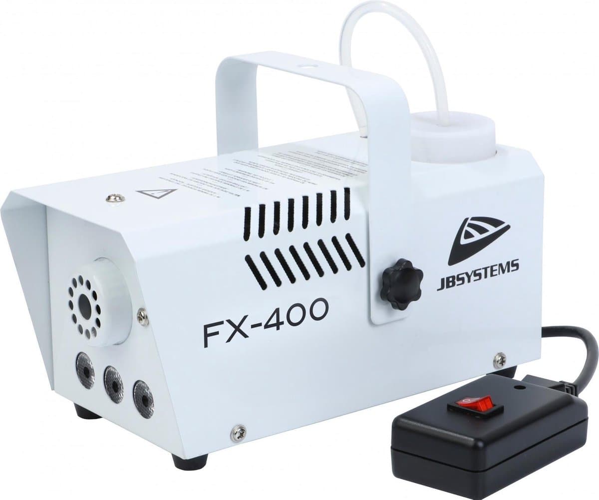 JB Systems FX-400 Rookmachine Krachtige rookmachine met amber leds om de rookuitvoer te kleuren