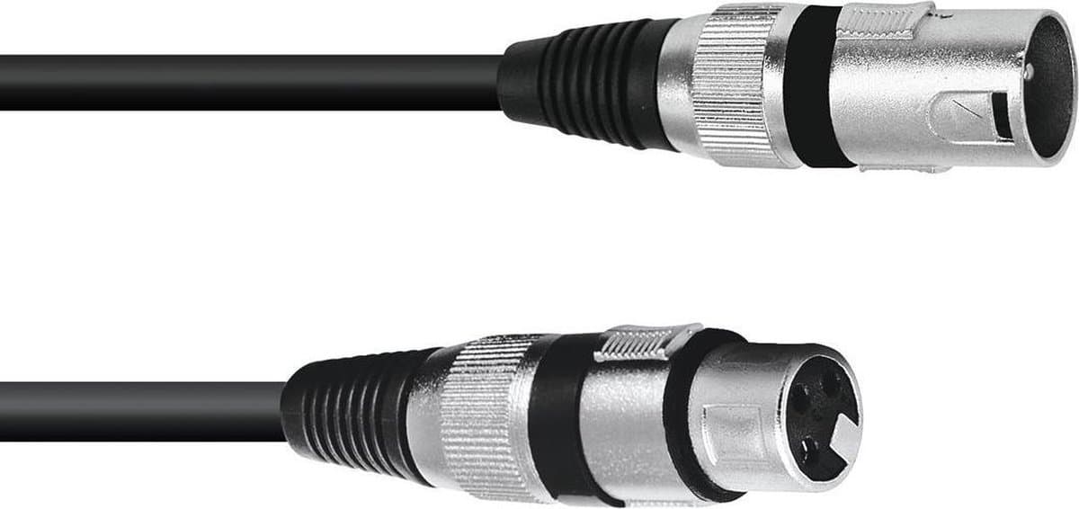 OMNITRONIC xlr kabel 3pin 0.2m bk