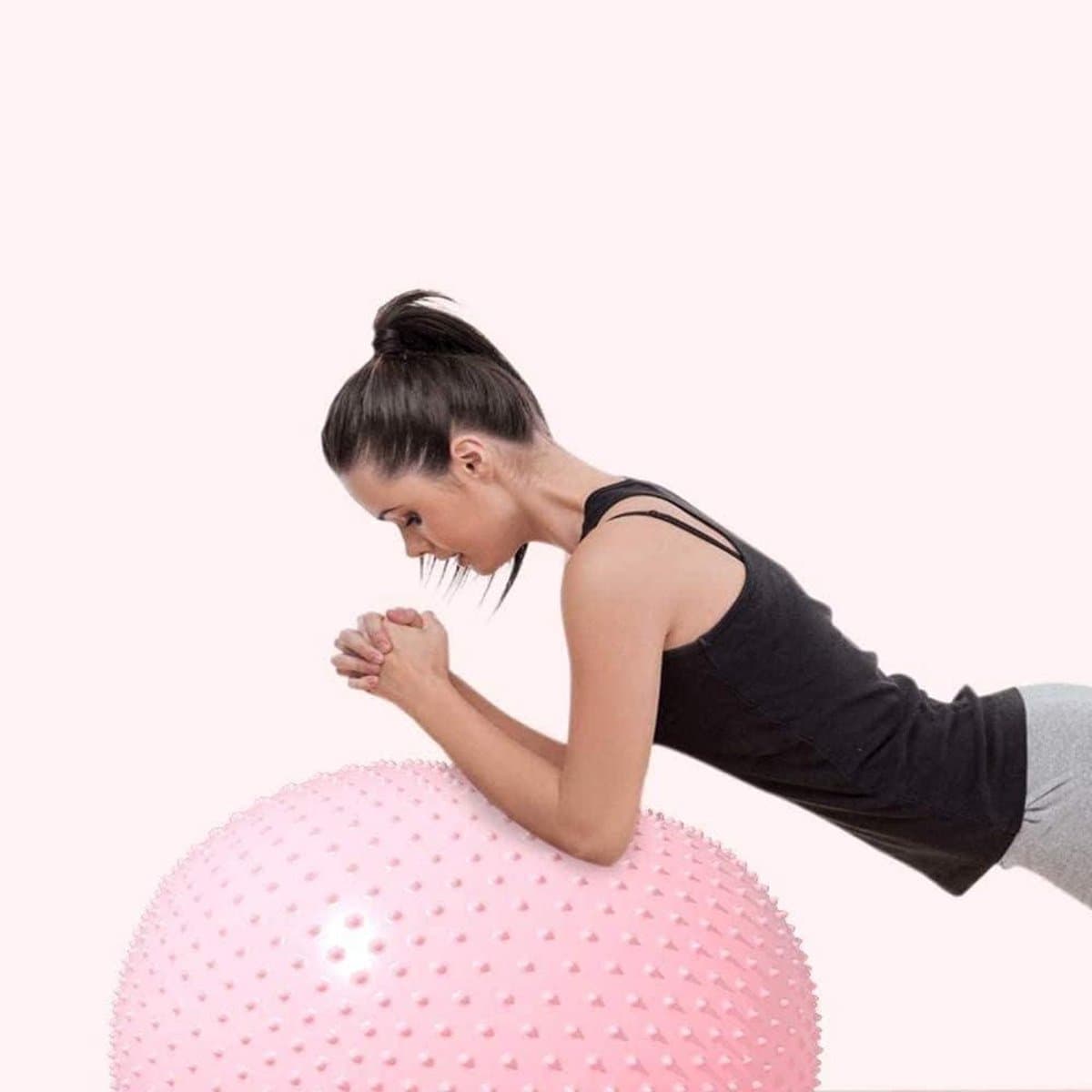 Fitness Bal - Pilates Gym Bal - Balans Training - Anti-Burst PVC - 75CM - Blauw