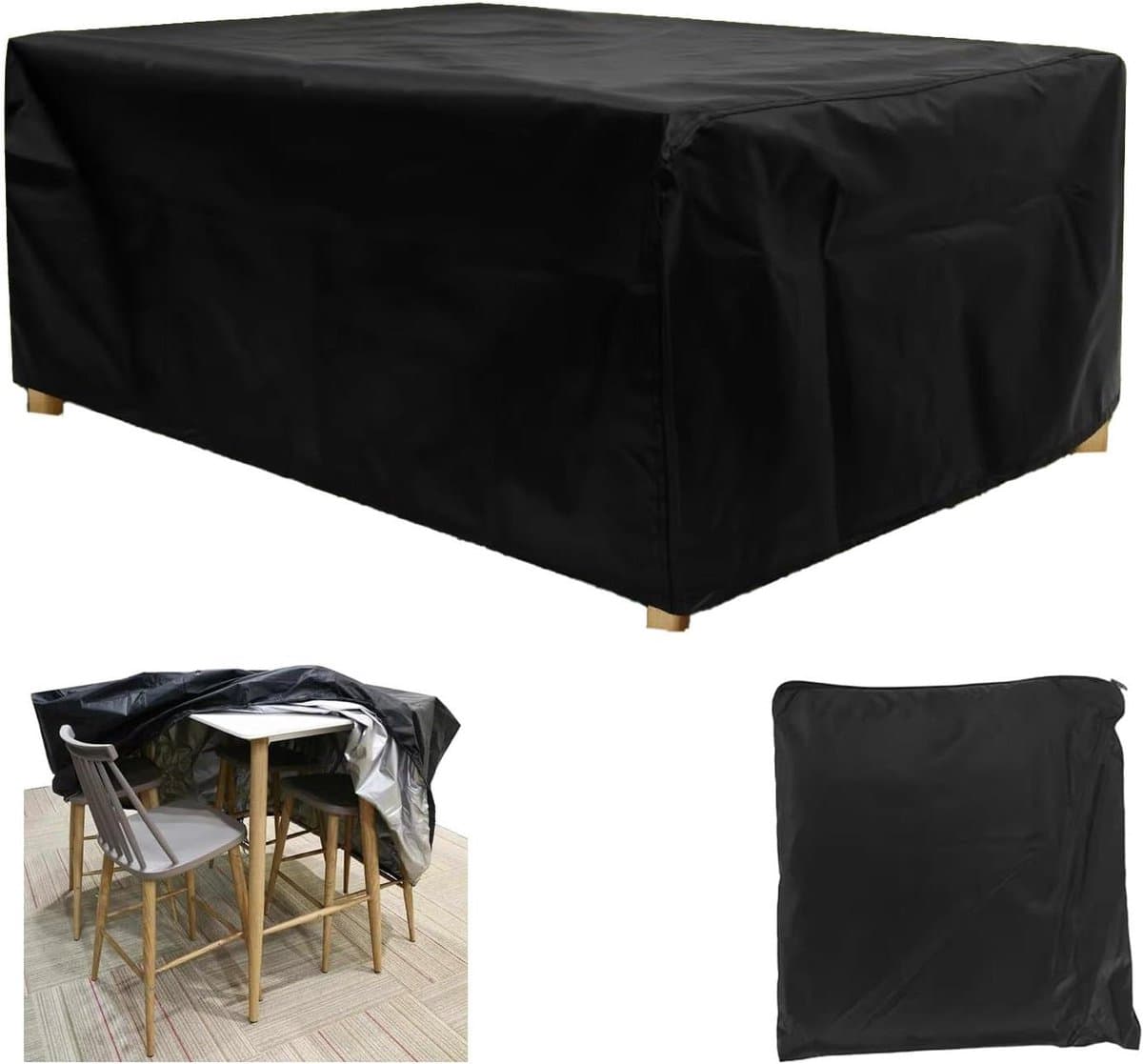 Tuinmeubelhoezen - Terrashoes Bankhoes - Meubels Beschermen - Waterdicht Scheurvast - 400x160x90 cm - Zwart