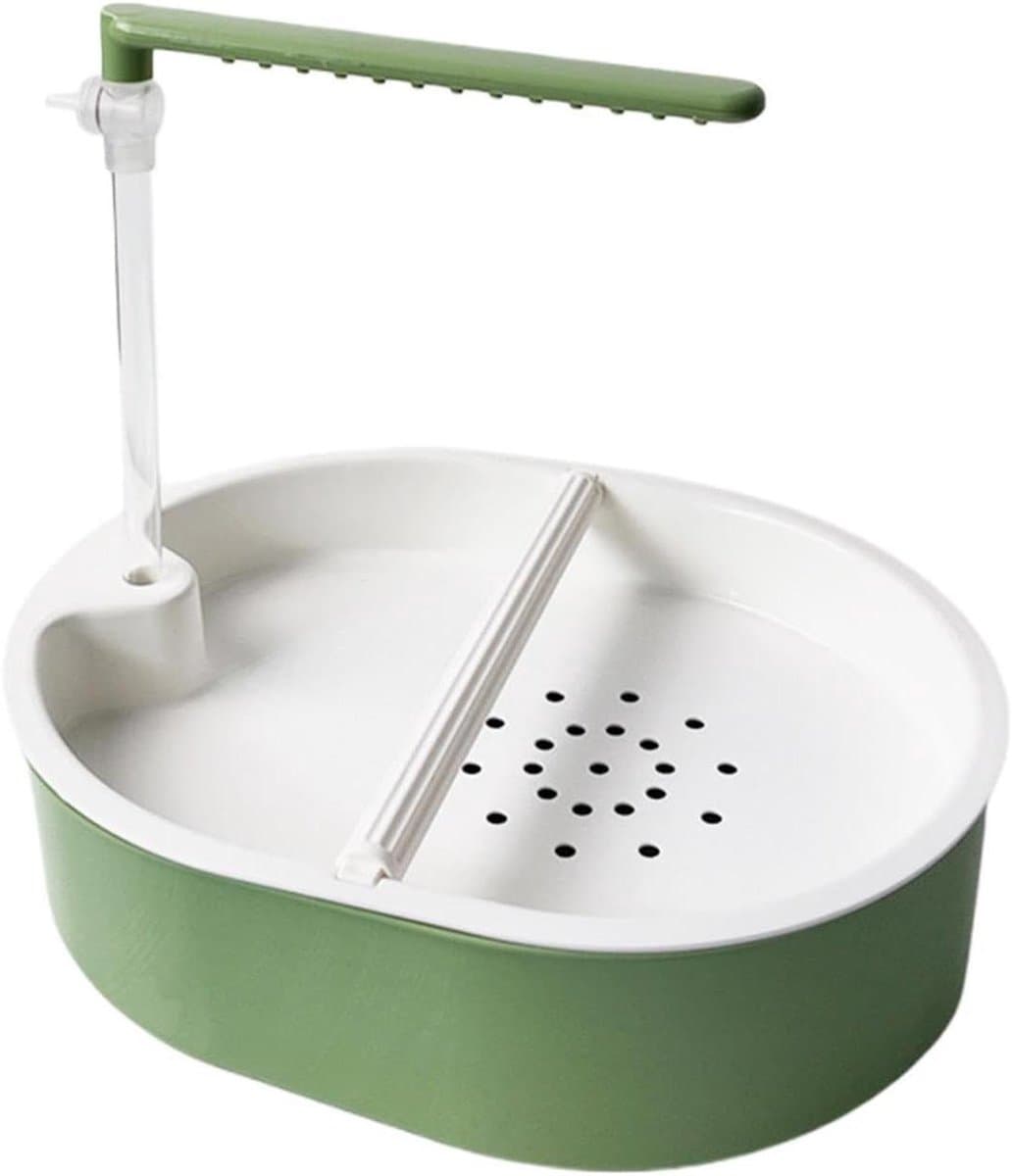 Automatisch Vogelbad - Vogel Drinkbak - Vogels Wassen - Automatische Regen Simulatie - 323 x 255 x 9 cm - Wit