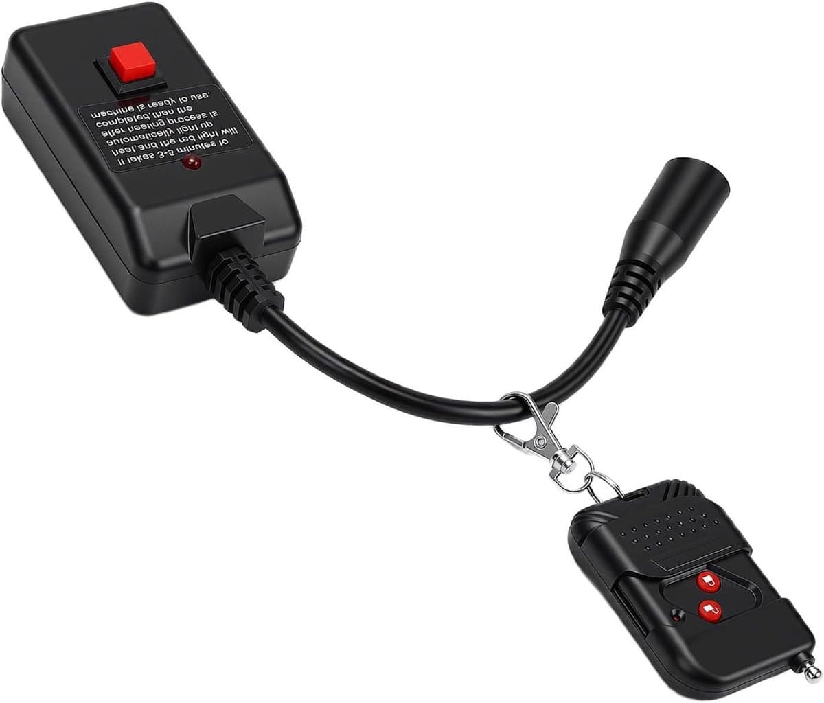 Afstandsbediening Mistmachine - Rookmachine Controller - Feestverlichting Bediening - Dubbele Knop Bediening - 14 Meter Bereik - Zwart