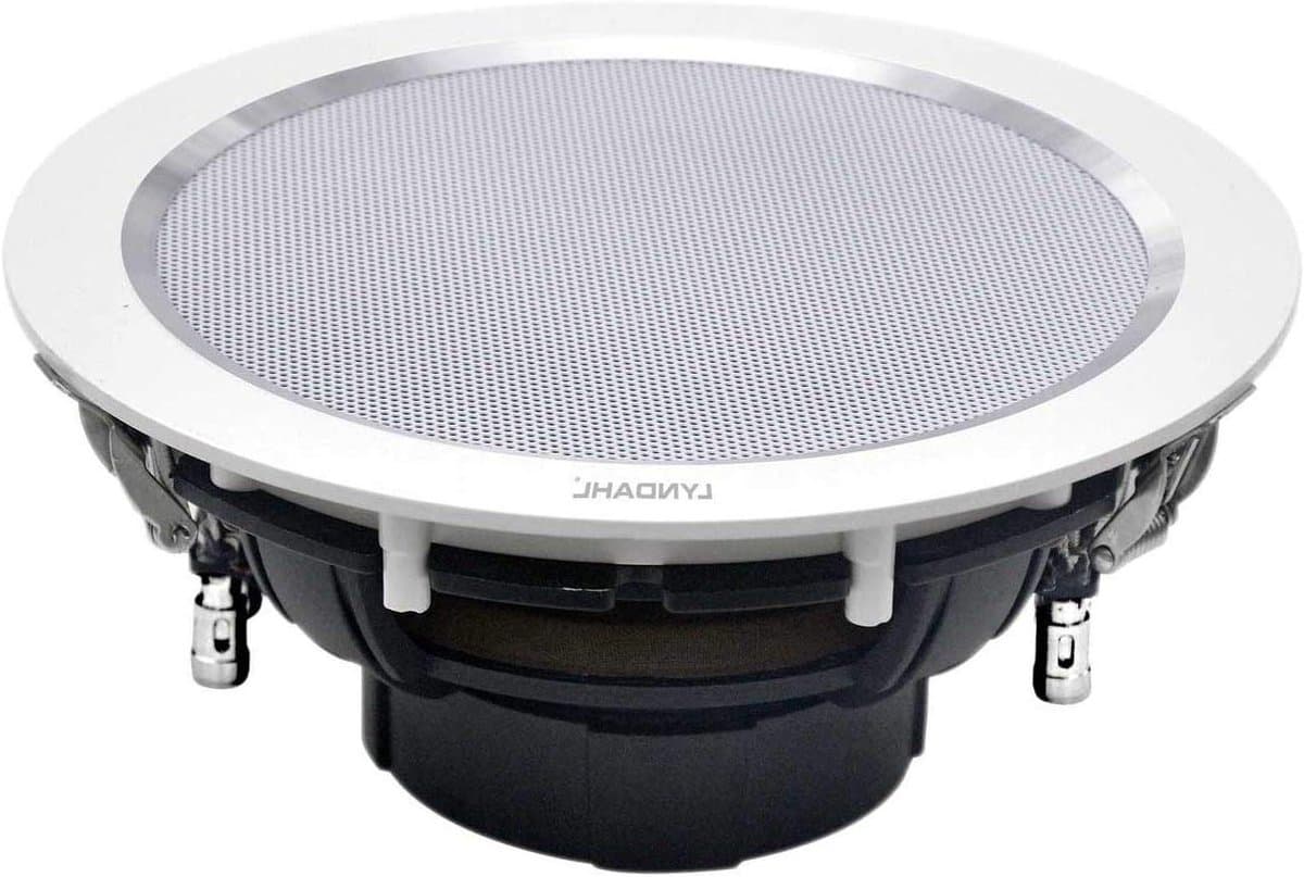 Inbouwluidspreker Stereo - Plafondspeaker Gitaar - Ruimtebesparend Geluid - Eén Speaker Stereo - 195 mm Diameter - Wit