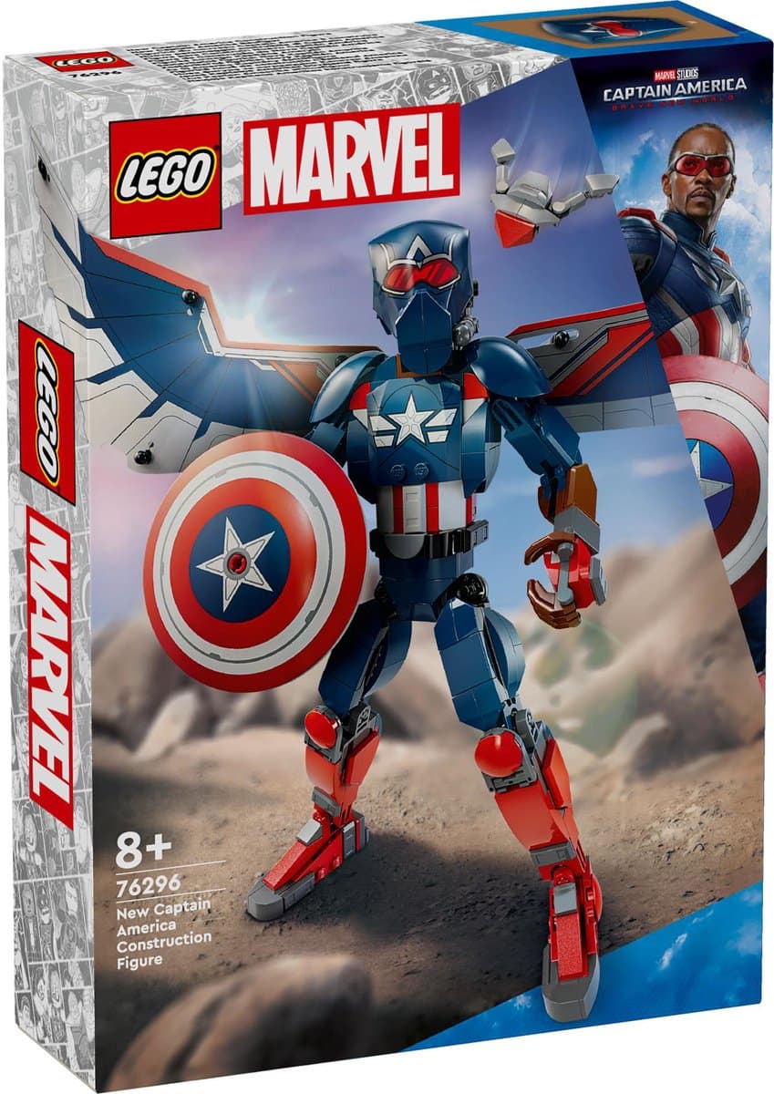 LEGO Marvel 76296 Nieuwe Captain America Bouwfiguur
