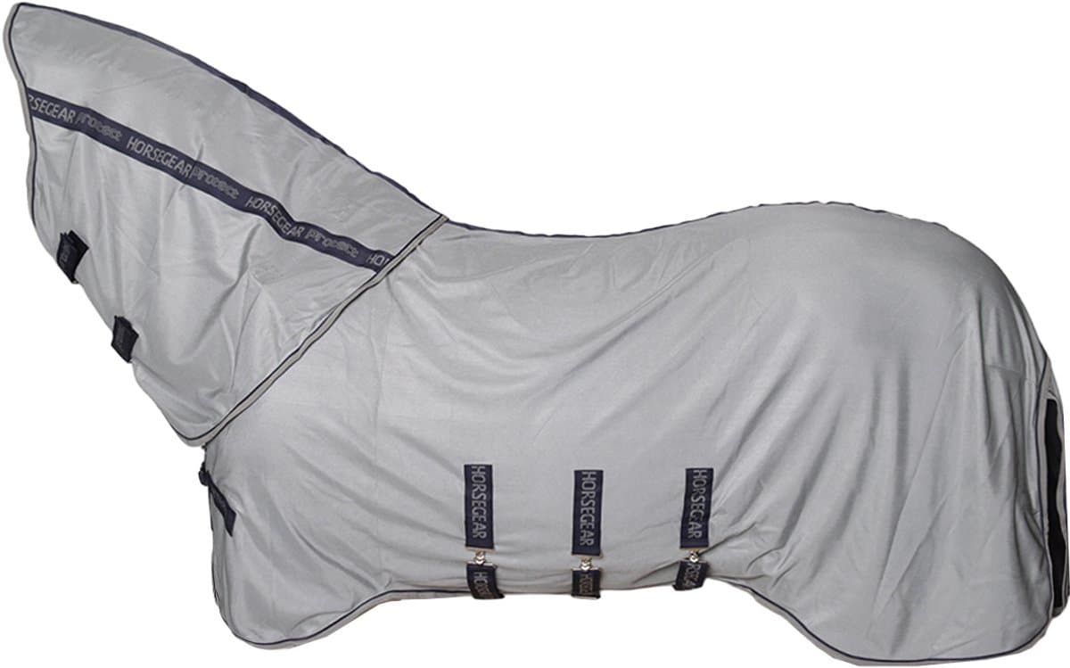Horsegear Vliegendeken Horsegear Hgprotect V2 Met Hals Grijs - 165/215