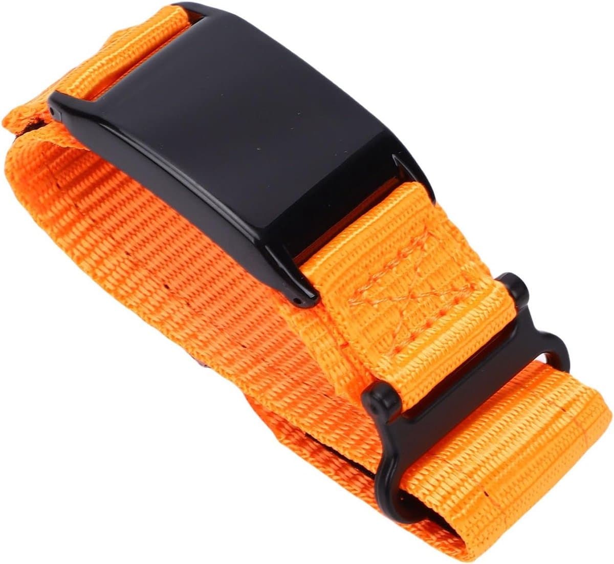 Verstelbare Nylon Horlogeband voor Fitness Tracker - Wasbare, Zweetbestendige Armband voor Sport en Dagelijks Gebruik (Oranje)