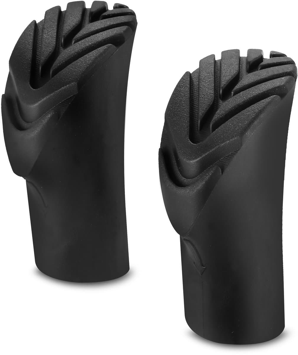 Spokey HILL Tips voor trekking- en Nordic Walking-stokken - Zwart - 11 mm - TPR-rubber - Set van 2