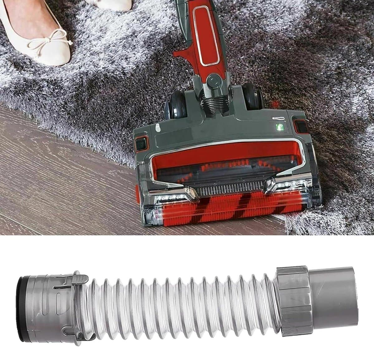 Vacuümslang - Stofzuigerslang - Schoonmaken - Flexibel EVA materiaal - 15 cm - Zwart