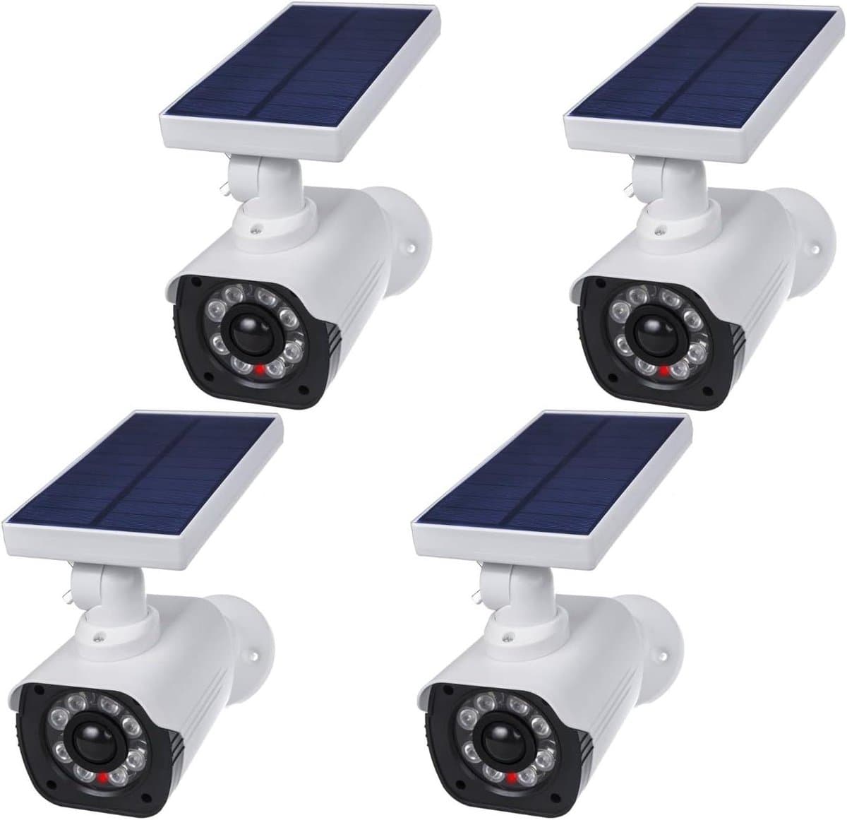 Dummy Beveiligingscamera - Zonne Imitatie Camera - Beveiliging Thuis - Knipperende Rode LED - IP66 Waterdicht - Zwart