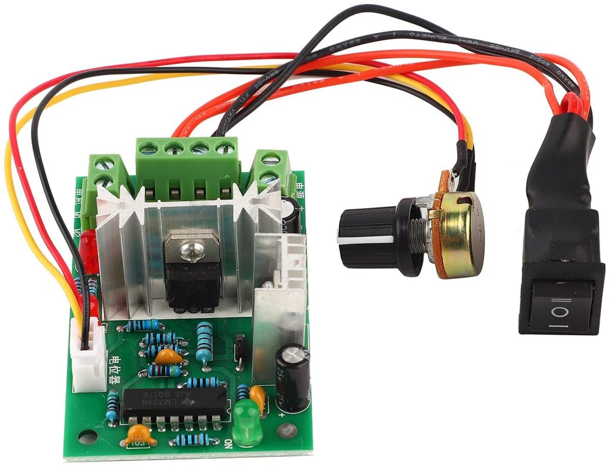 Allecto - DC Motor PWM Snelheidscontroller - Verstelbare snelheid - Omkeerbare functie - Tot 30V - 6A/150W - Efficiënt en betrouwbaar - Geschikt vo..
