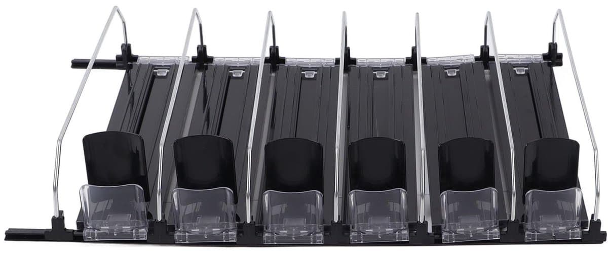 NTHProducts - Drink Organizer - Koelkast Organizer - Sterke Laadcapaciteit - Aanpasbaar in Breedte - Automatische Pusher - Geschikt voor Blikjes - 6 Slots