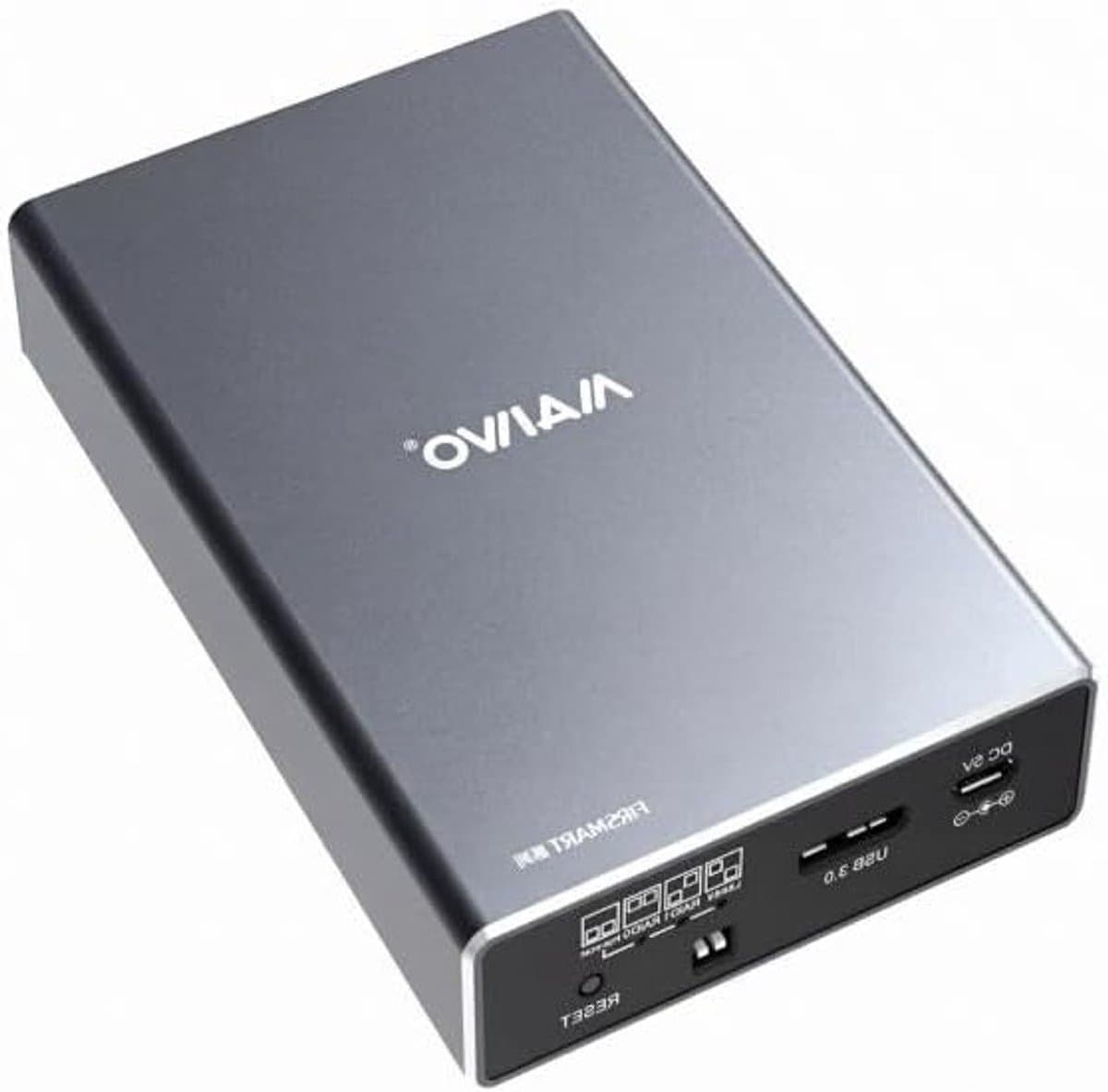 Externe RAID-behuizing voor 2,5 inch SATA SSD's en HDD's, USB 3.0 Gen 2 10 Gbps, RAID 0/1/JBOD, 16 TB opslagcapaciteit, aluminium ontwerp voor optimale koeling
