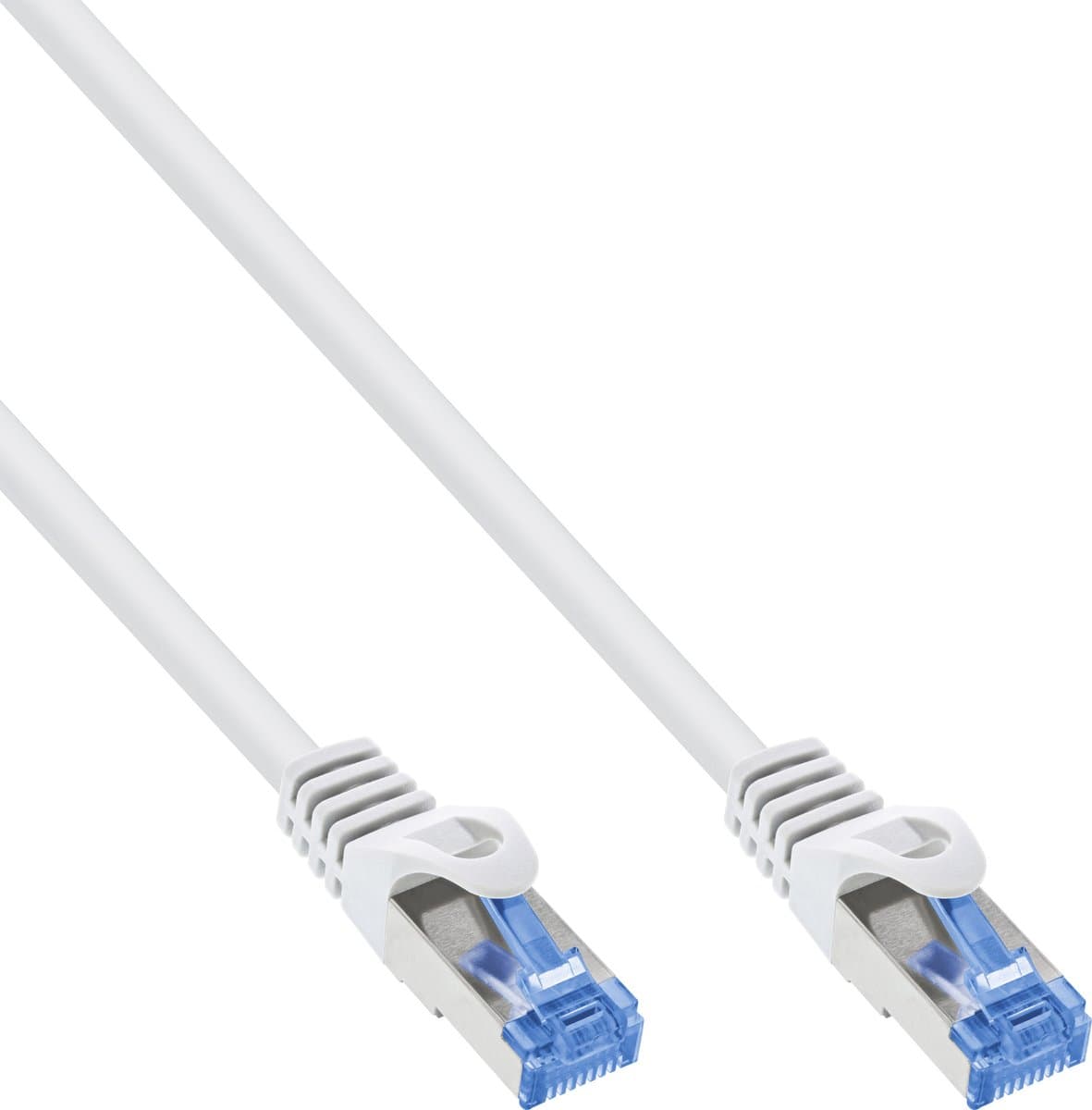 InLine® patchkabel, Cat.6A, S/FTP, TPE (LSZH), CCA, wit, 1,5m