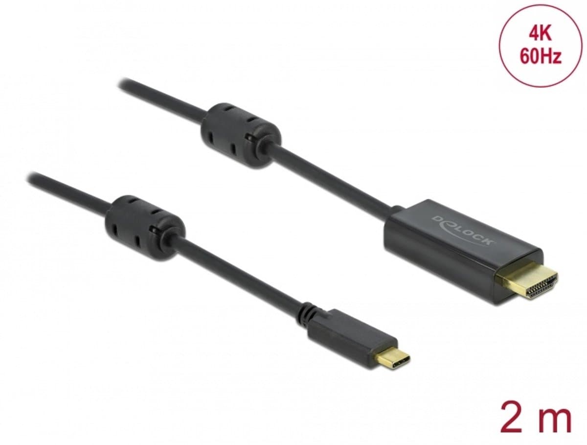 Actieve USB Type-C naar HDMI-kabel (DP ALT-modus) 4K 60 Hz 2 m