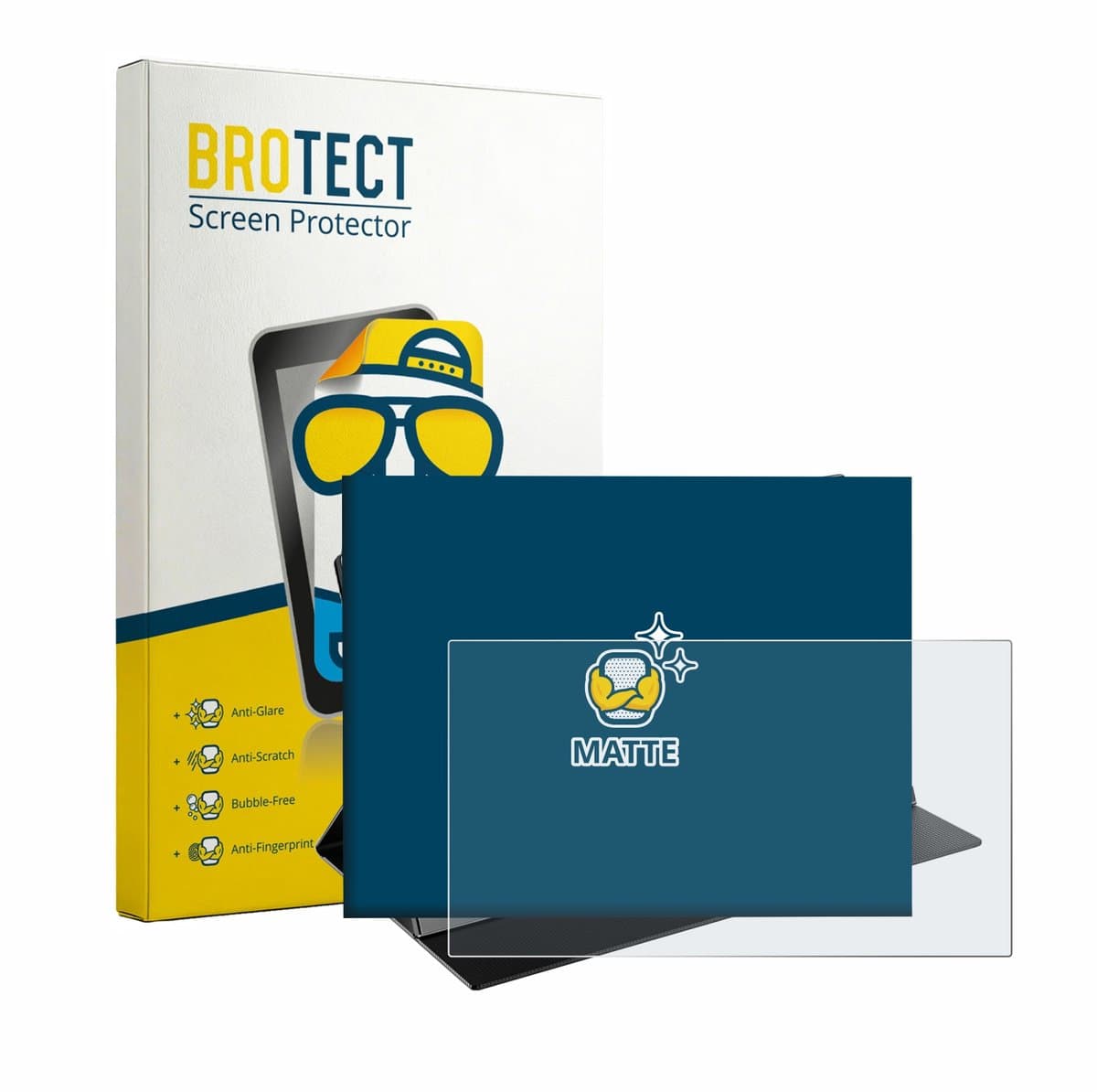 BROTECT - Screenprotector voor Laptomo 15.6" draagbare monitor - Folie Beschermfolie matte