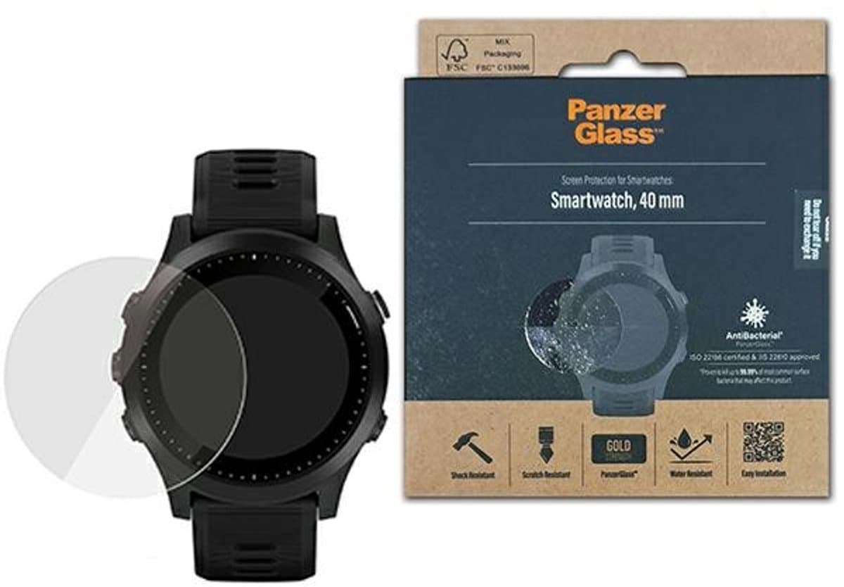 PanzerGlass Serie - Gehard Glas voor Smartwatch - 40mm - Heldere Bescherming