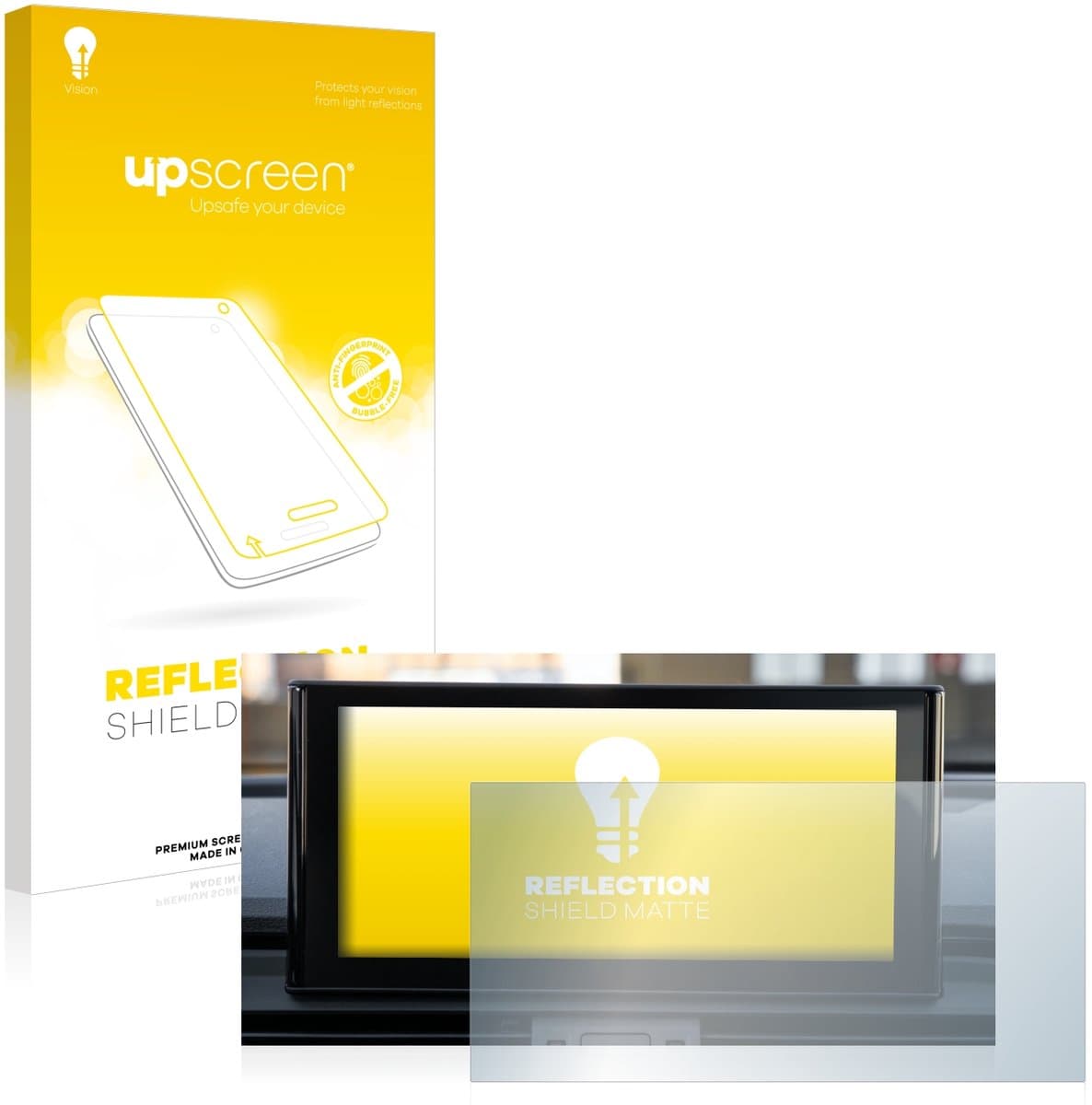 upscreen - Screenprotector voor Audi Q5 2021 MMI Navigation Plus 10.1" - Folie Beschermfolie anti glare matte