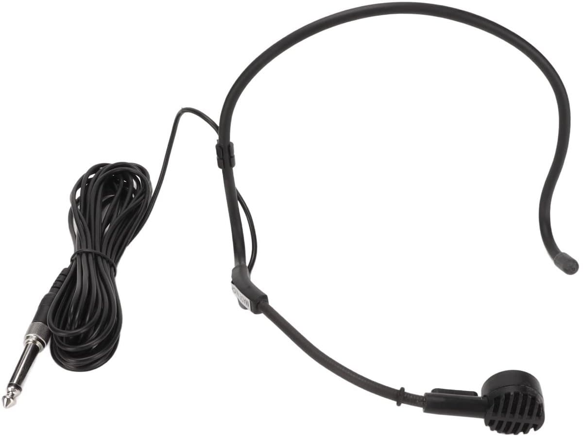 Dailygoody - Oorhaakmicrofoon - Bedrade Headset-Microfoon - Ergonomisch Design - Zwart - Dynamische Microfoon - Geschikt voor Presentatoren - Professi...