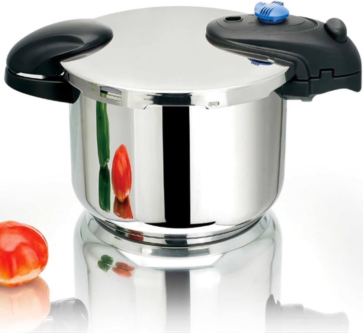 Aura® Snelkookpan Inductie - Slowcooker - Snelkookpan Elektrisch - Zilver - 34cm x 20cm x 27cm; 3.5 kg