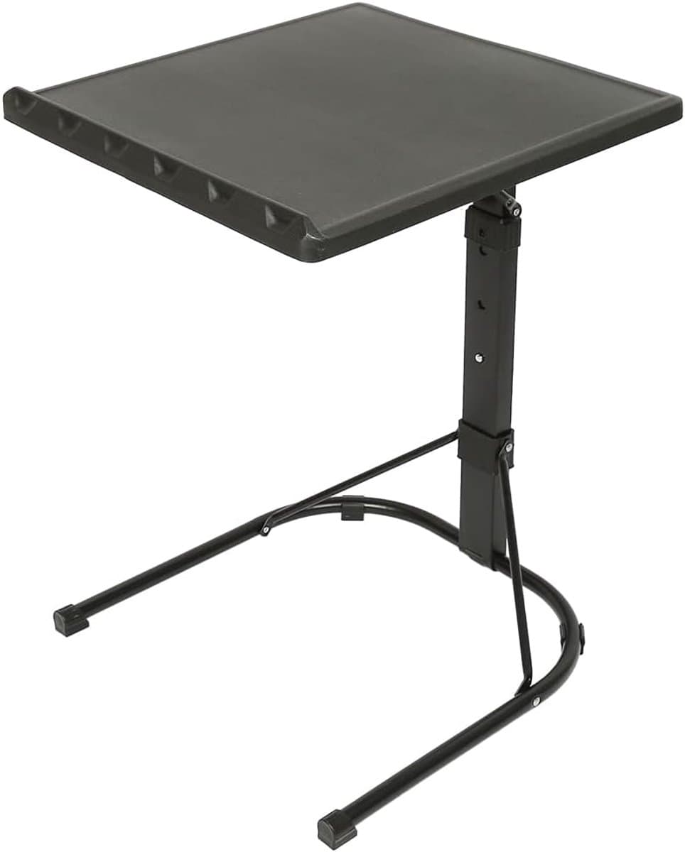 Verstelbaar Laptopbureau - Inklapbare Tafel - Thuiswerken Bed - In Hoogte Verstelbaar - 43x43x69 cm - Zwart