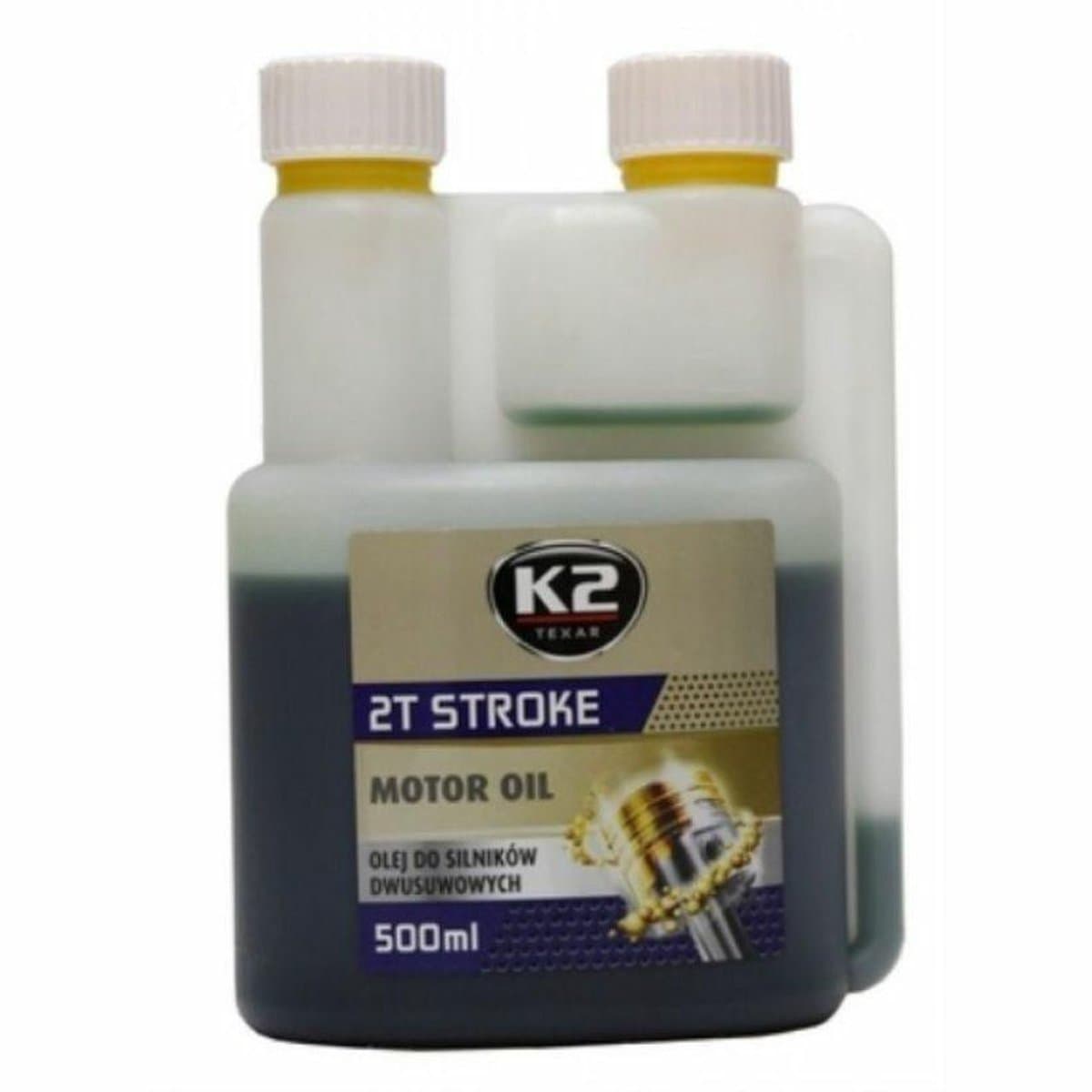 K2 Serie - Semisynthetische 2T Motorolie - 500ml - Bescherming en Zuiverheid