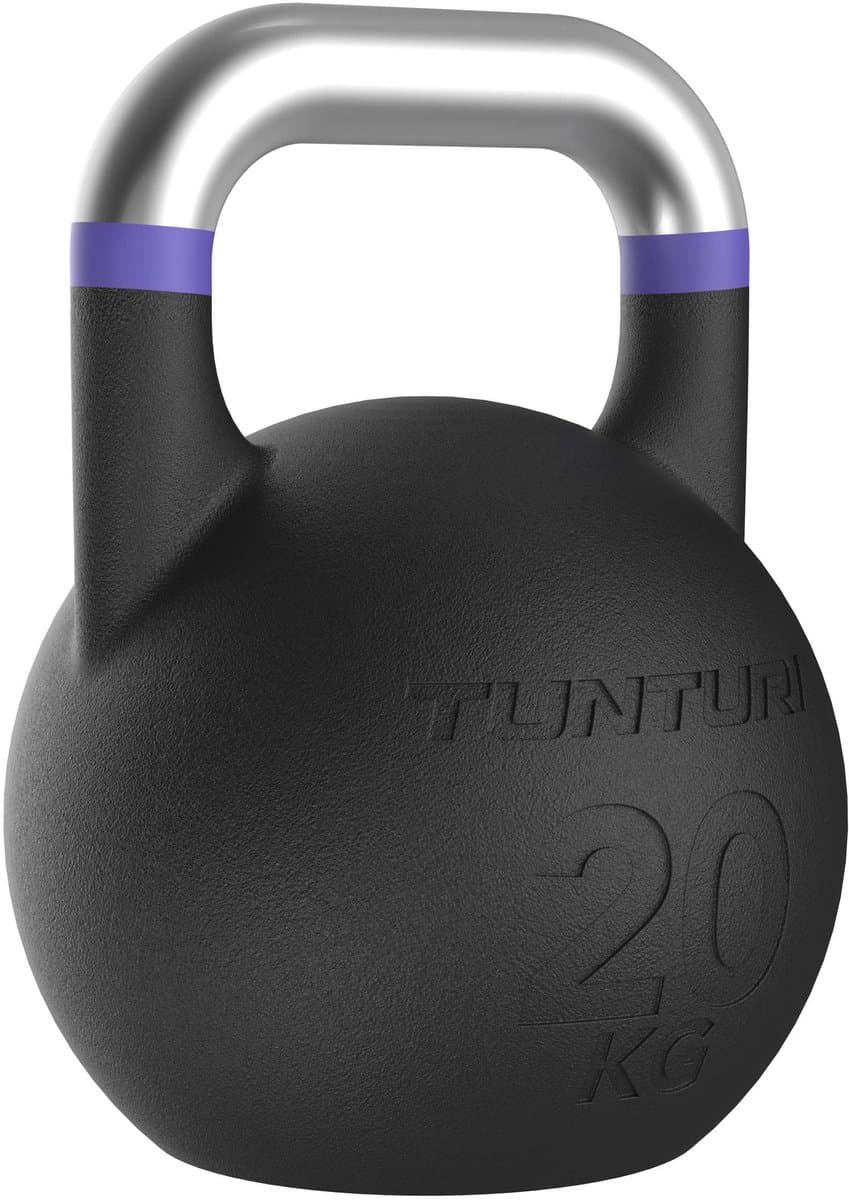 Tunturi Platinum Competition Kettlebell - 20kg - Incl. gratis fitness app