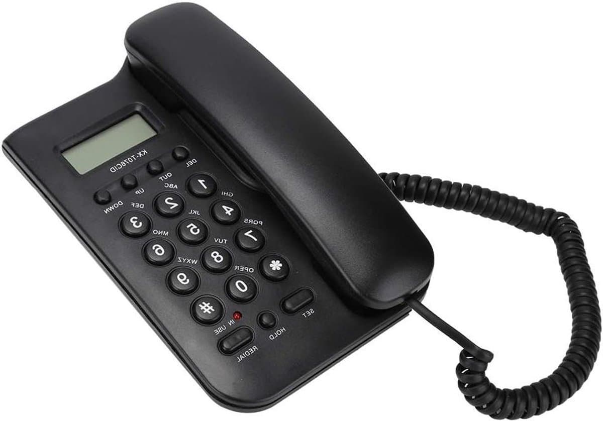 Vaste Telefoon - Bedrade Telefoon - Thuisgebruik - Nummerherkenning - 19.5x12.8x4.5cm - Zwart