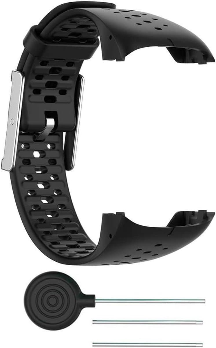 Smartwatch Band - Reserve Polsband - Sportactiviteiten - Hoge Kwaliteit Siliconen - 212 mm Breed - Zwart