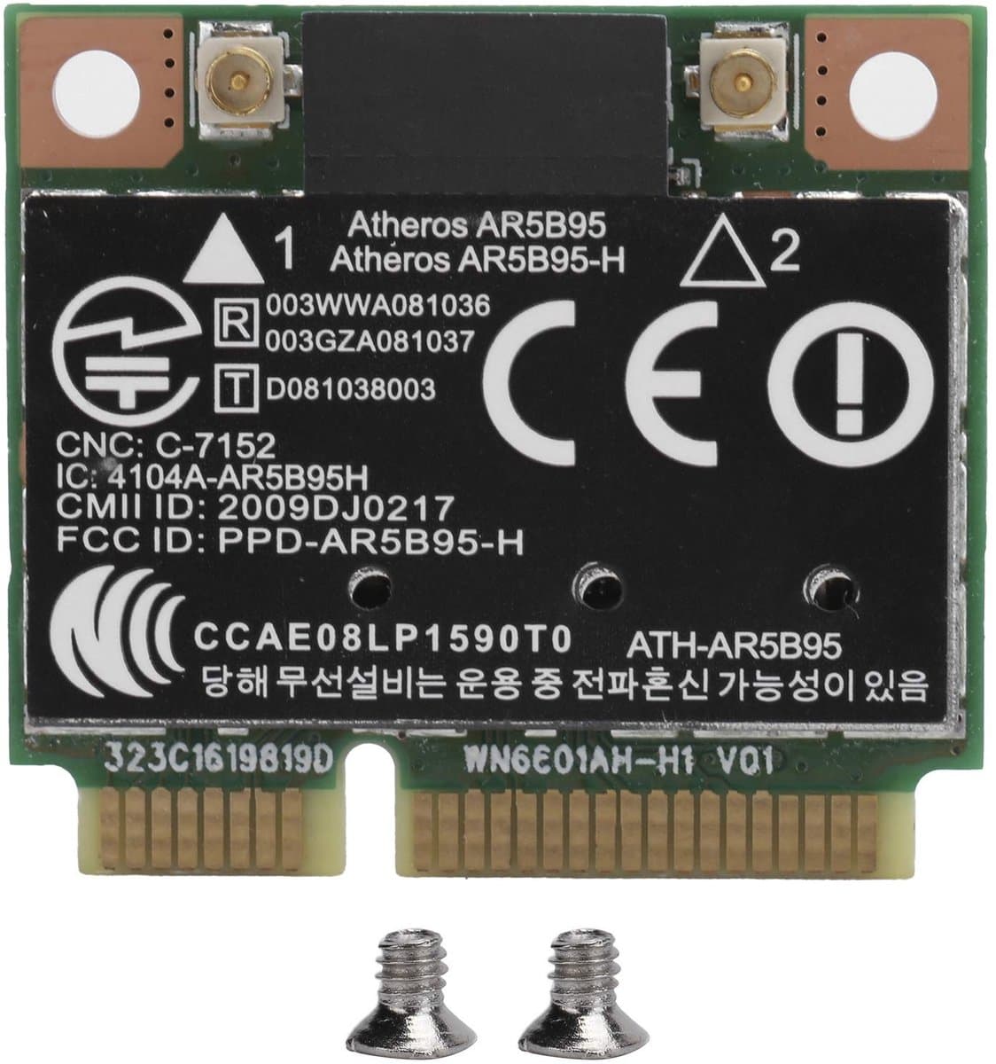 Solidchoice - Dailygoody - Atheros AR9285 Mini PCI-E Netwerkkaart - Draadloze Internetverbinding - Voor Laptops - 150 Mbps - Hoge prestaties - Betrouwbare conn