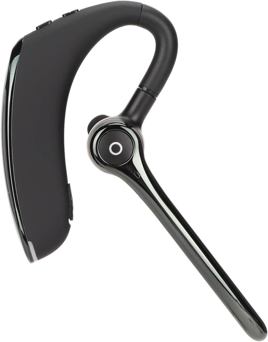 Bluetooth Headset - Draadloze Oortelefoon - Duidelijke Gesprekken - Oor-hangend Ontwerp - 10 Meter Bereik - Zwart