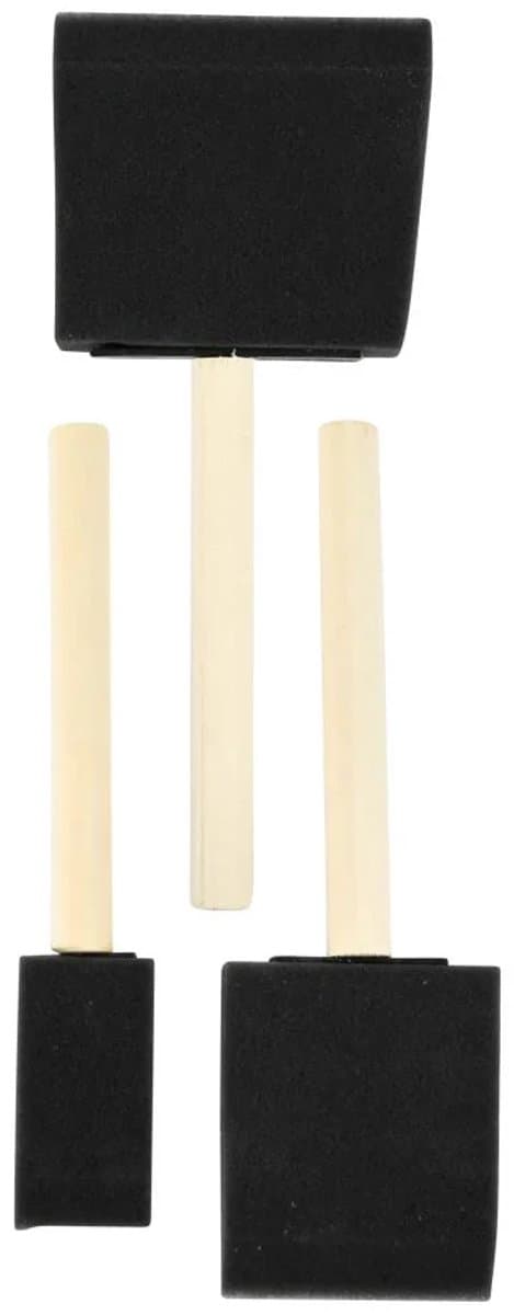 Schuimspons kwasten set 3 dlg