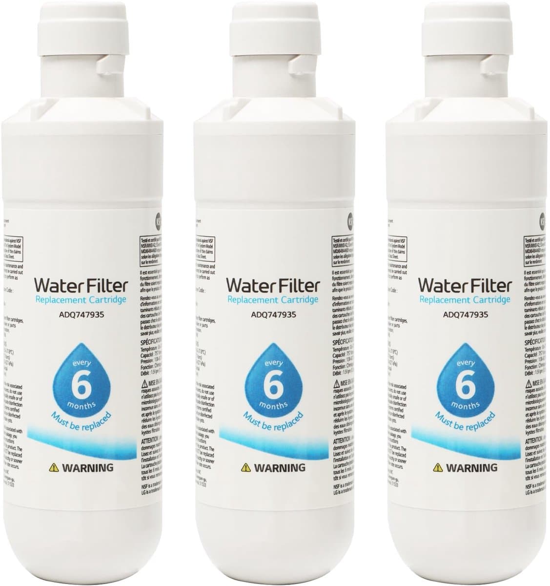 Dailygoods- Waterfilter - Universale Externe Waterfilter - Compatibel met Kenmore9980 - Vervangen in Minuten - 3 Stuks - Voor Schoner Water - Koelkastfilter