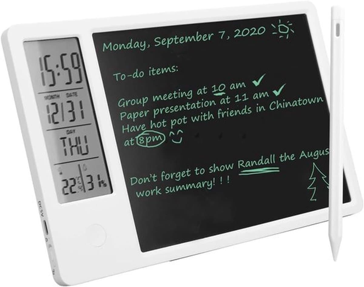 Digitaal Notitieblok - Grafische Tablet - Elektronisch Notitieblok - Digitaal Notitieblok - Herbruikbare Notitieblok - Batterijvrije Teken en Schrijftablet