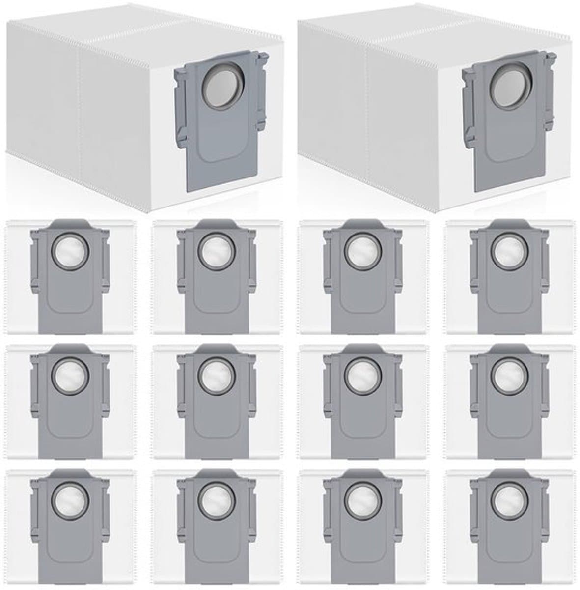 14 stofzakken Geschikt voor Roborock Qrevo/Saros-serie stofzuigers. Stofzakken Geschikt voor Qrevo S/Saros 10R / QV 35A / QRevo Pro/Edge/Curv/Master/S8 MaxV.
