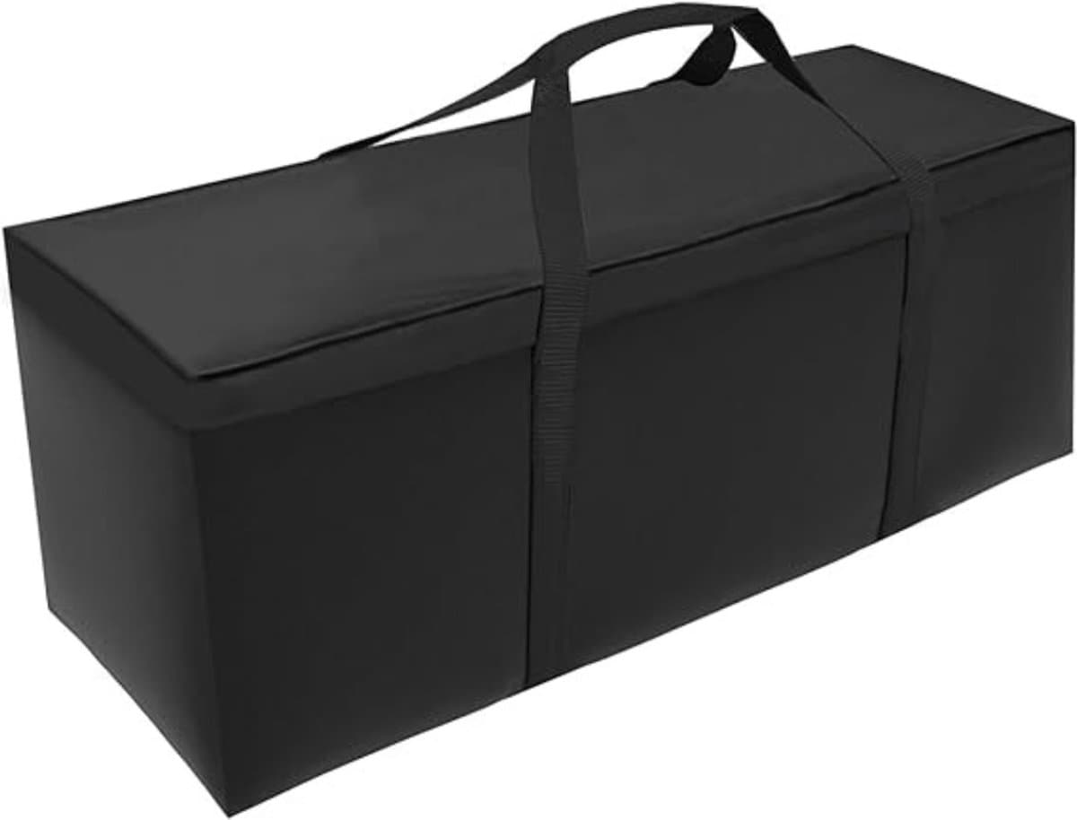QIN® Tuinkussenhoes - Tuinmeubelhoes - Tuinkussenhoes Opbergtas - Zwart - 200cm x 60cm x 75cm
