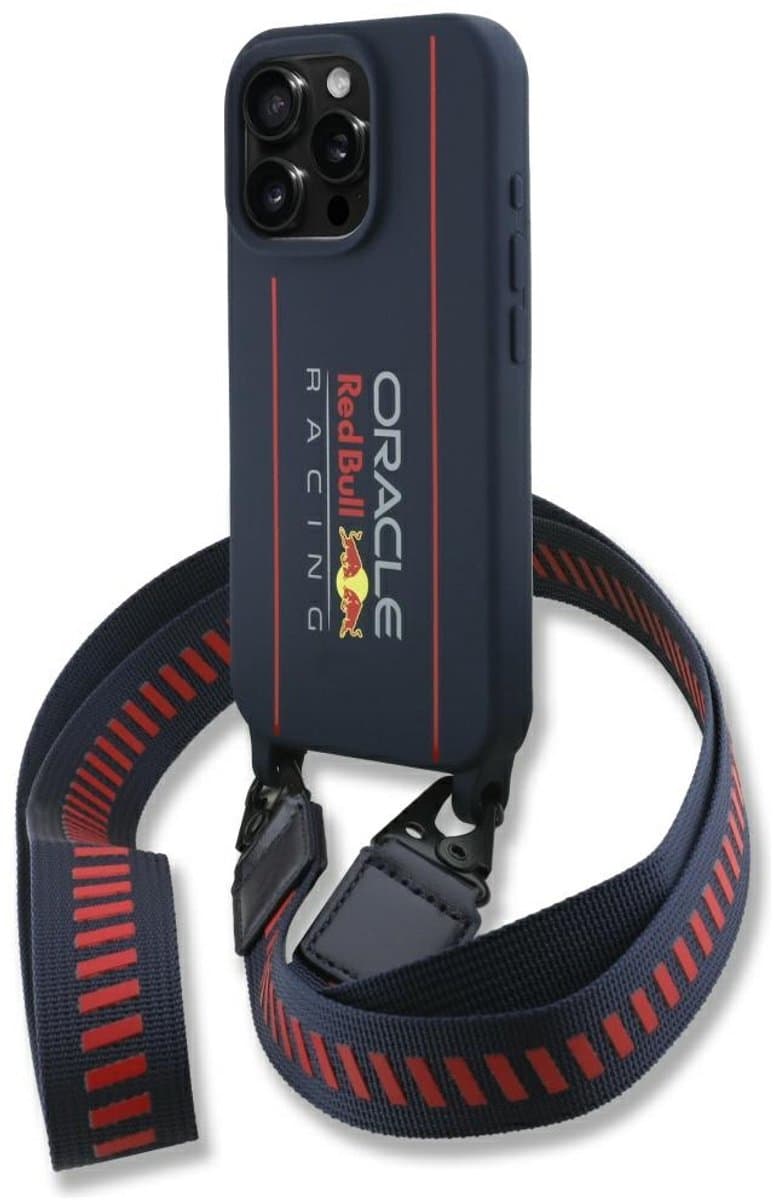 Red Bull Hardcase Met Siliconen Bandje Voor Iphone 16 Pro Max 6.9 Magsafe