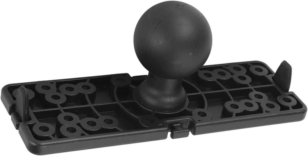 Universele Montageschijf voor Fishfinder, Nylon en Silicone, Geschikt voor Garmin, Humminbird en Lowrance, 6.3 x 2.2 Inch, Zwart, Duurzaam en Waterdicht