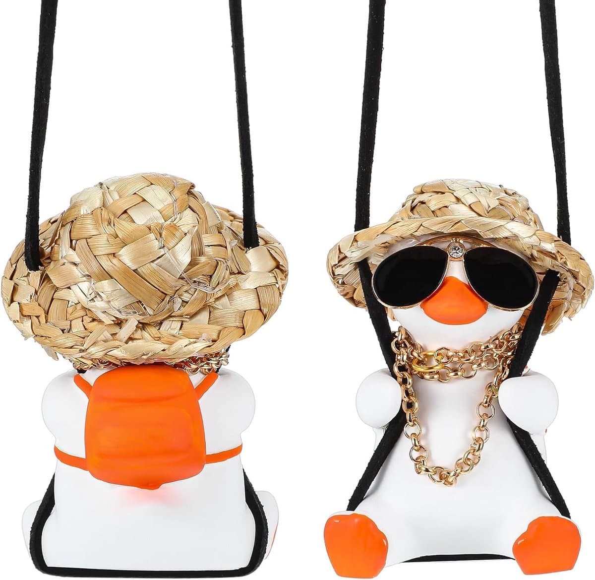 Leuke Hangende Ornamenten voor Auto - Schattige Drijvende Eend voor Achteruitkijkspiegel, Interieur Decoratie en Cadeau voor Vrouwen en Mannen