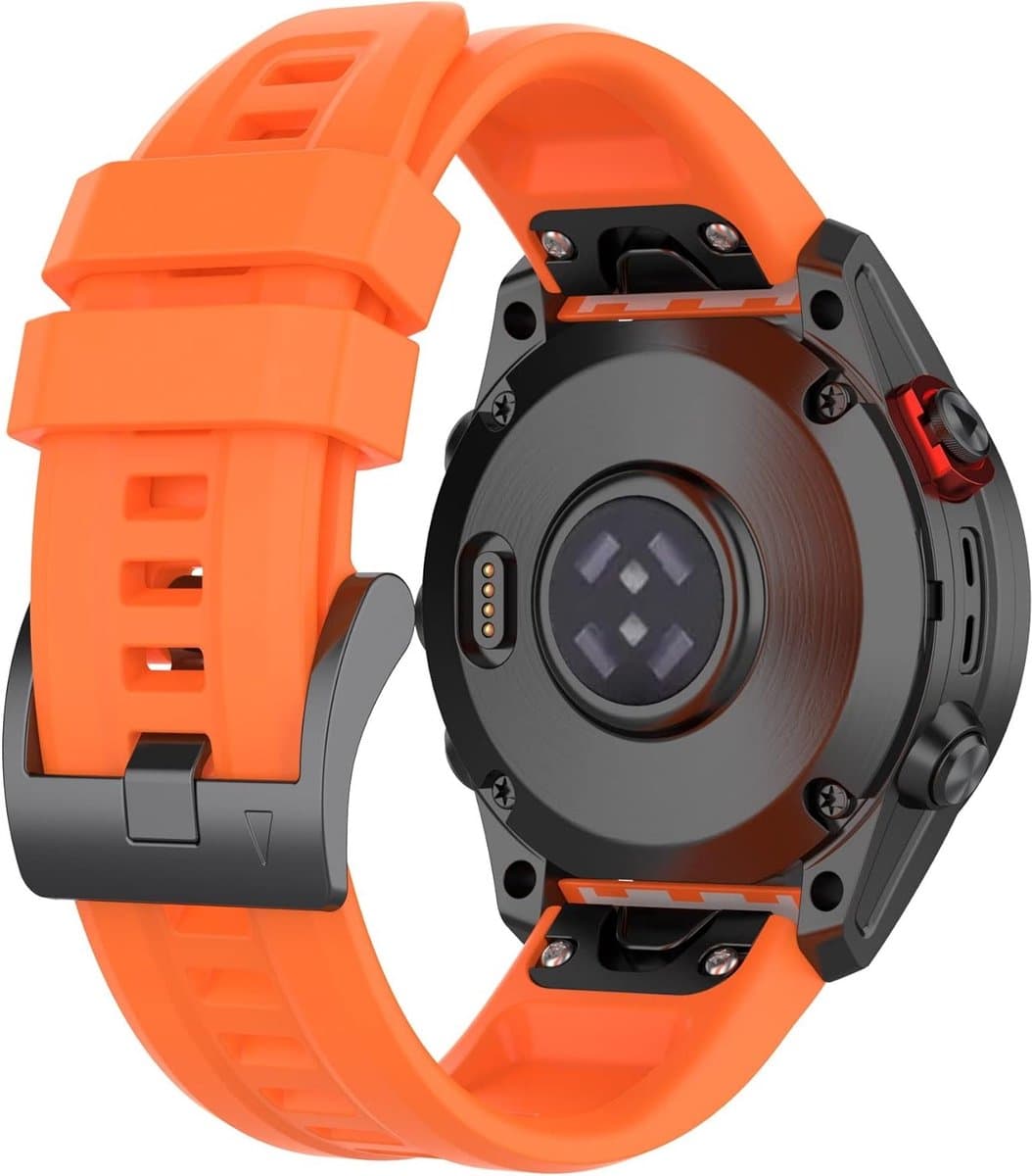 Zachte Flexibele Silikonengordel voor Garmin Fenix 7S/6S/5S - Sportieve Vervangband met Metalen Gesp voor Instinct 2S en D2 Delta S