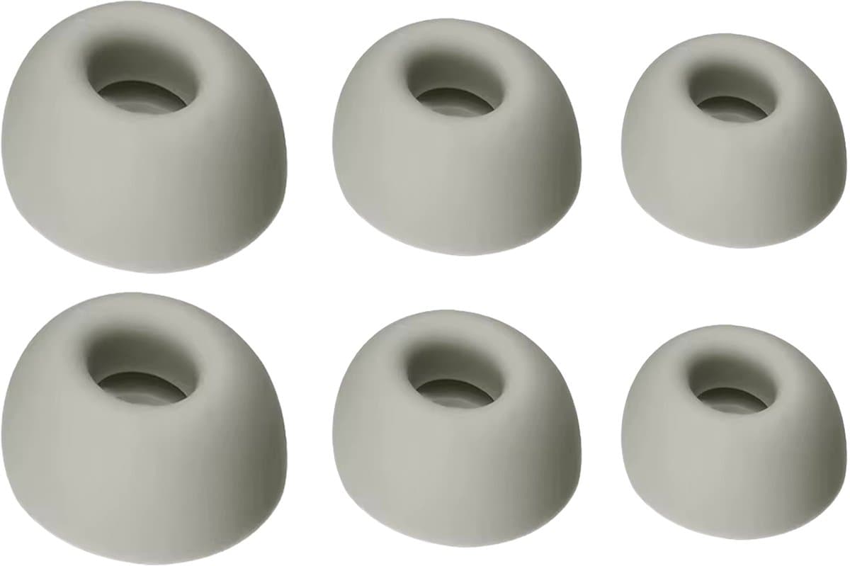 Ibley ComfortFit Siliconen oortips voor JBL Tour 2 Pro Grijs - Siliconen Earplug - S/M/L formaat - 3 paar - 3 maten - JBL Tour 2 Pro oortips